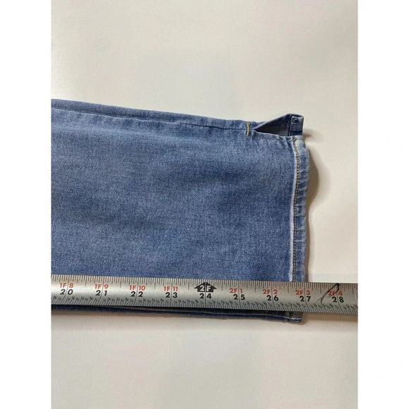 Curves 360 By NYDJ Shape Slim Straight Jeans With Side Slits - Size 2 Regular - Picture 6 of 8